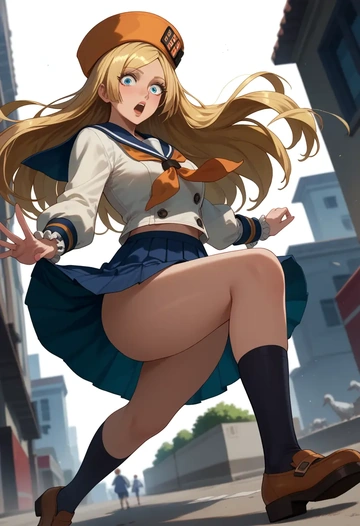 guilty_gear,millia_rage,sailor, uniform  - AI generated anime art