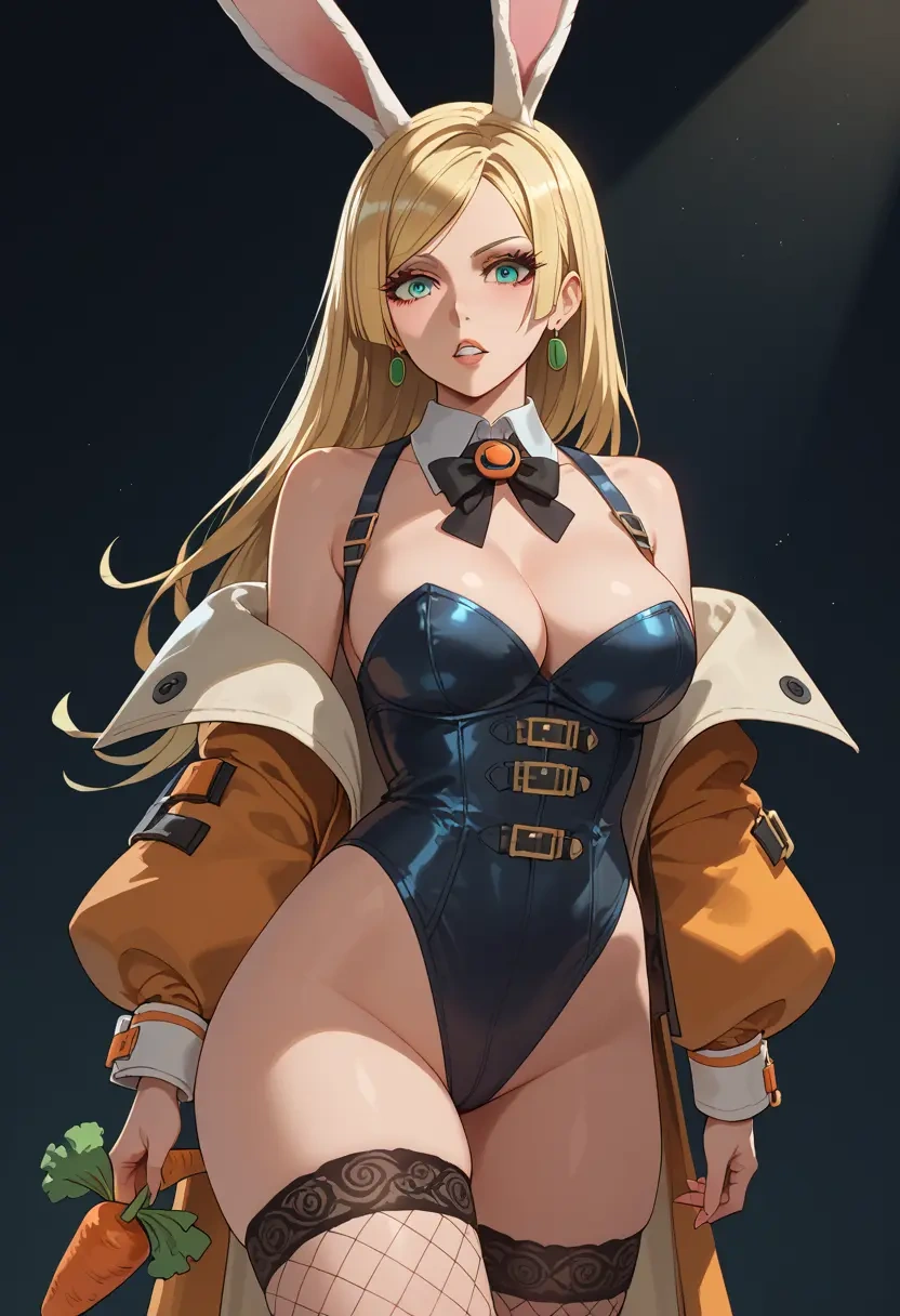 guilty_gear,millia_rage,bunny girl, sexy,stockings  - 