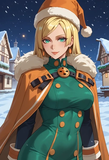 guilty_gear,millia_rage,Christmas,dress  - AI generated anime art