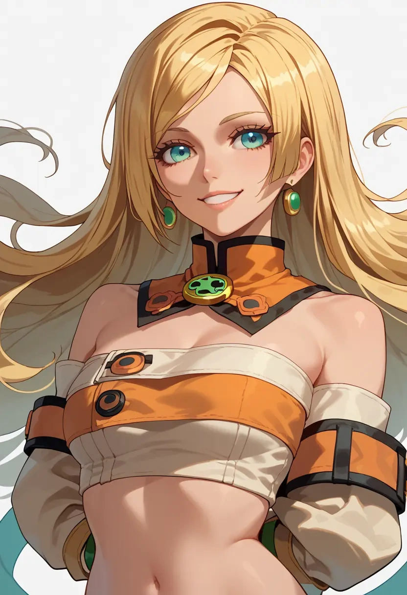 guilty_gear,millia_rage,tube top,jogger shorts  - 