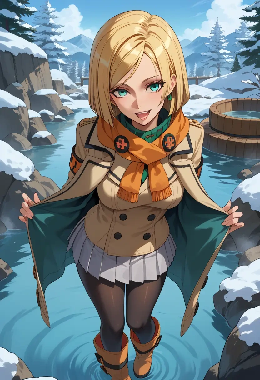 guilty_gear,millia_rage,winter,student uniform,puffer coat  - 