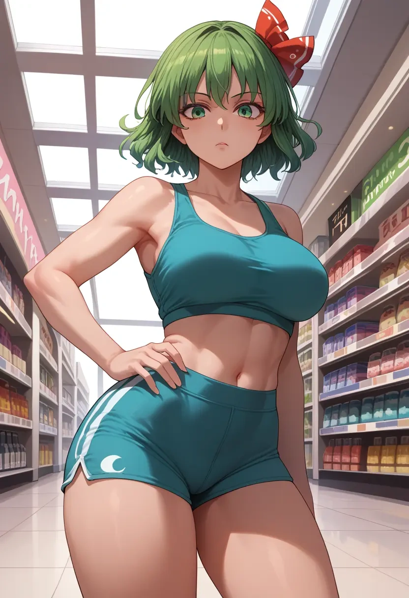 touhou,mima_(touhou),yoga shorts  - 