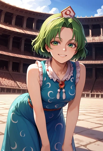 touhou,mima_(touhou),sleeveless top,bike shorts  - AI generated anime art