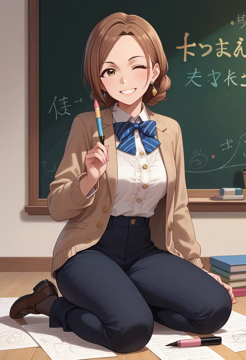 idolmaster,mimura_kanako,teacher, sweater  - 