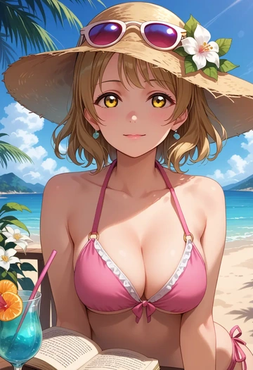 love_live,minami_kotori,bikini  - AI generated anime art