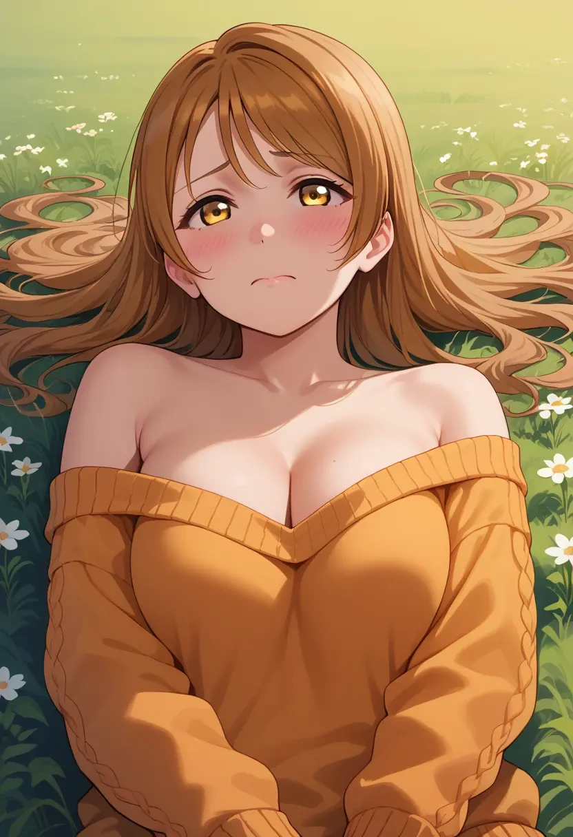 love_live,minami_kotori,orange,sweater  - 