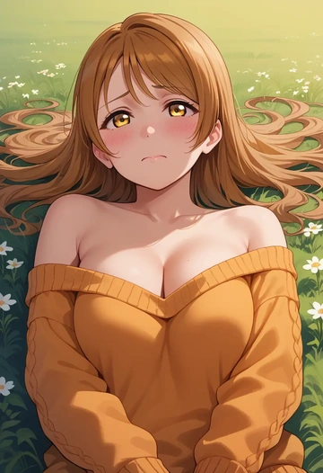 love_live,minami_kotori,orange,sweater  - AI generated anime art