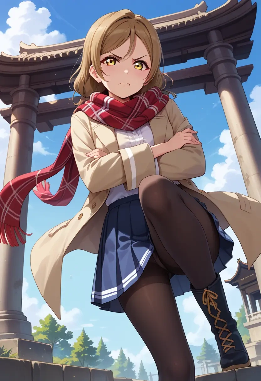 love_live,minami_kotori,winter,student uniform,fur-trimmed coat  - 