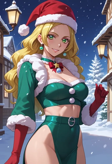 precure,minamino_kanade,Christmas,dress  - AI generated anime art