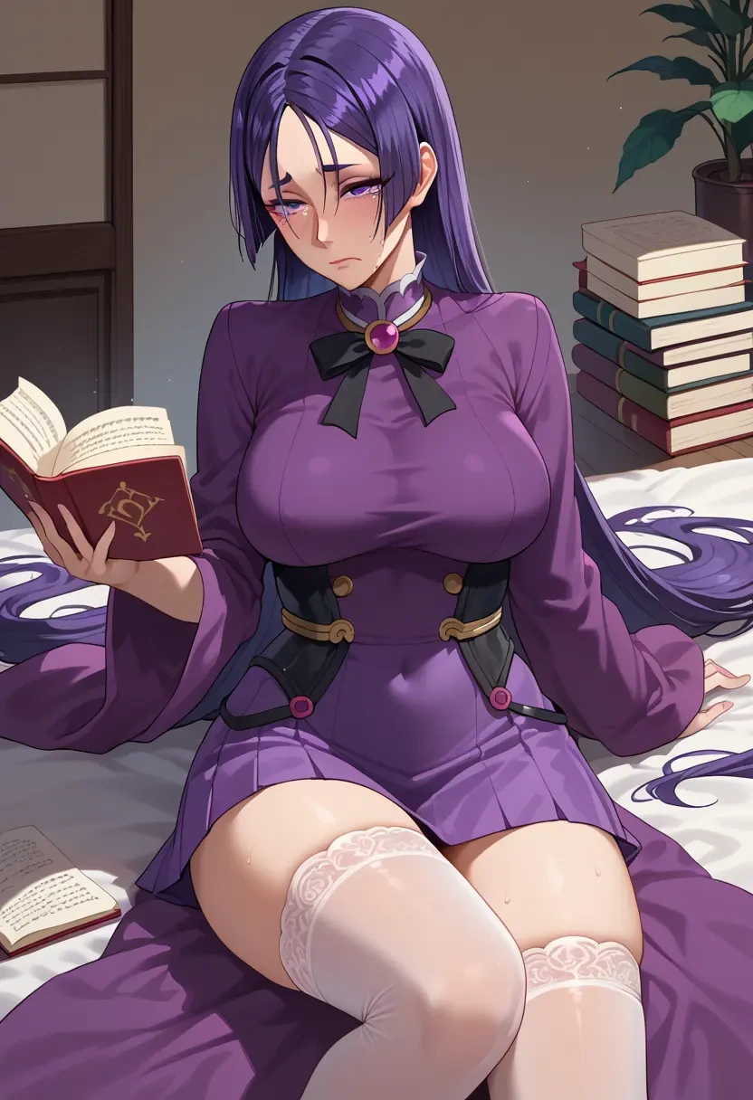 fate_(series),minamoto_no_raikou_(fate),mini skirt, stockings  - 