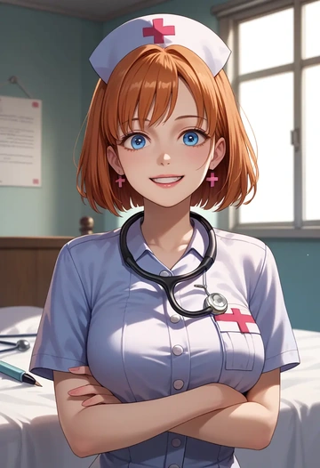 zombie_land_saga,minamoto_sakura,nurse  - AI generated anime art