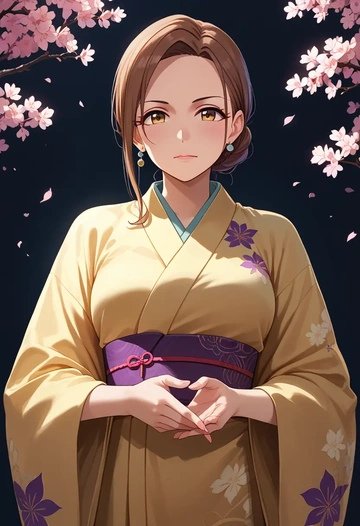 idolmaster,minase_iori,kimono  - AI generated anime art