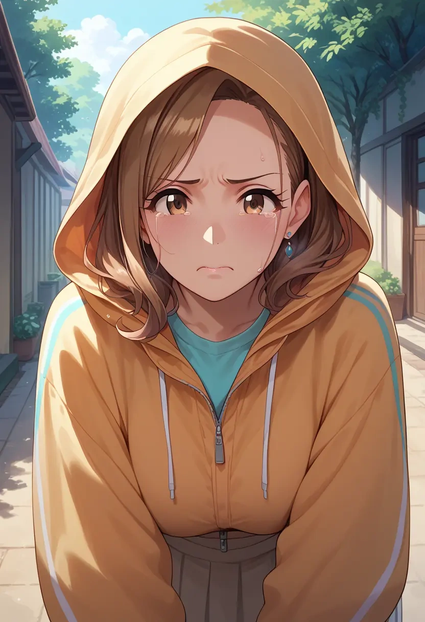 idolmaster,minase_iori,crop windbreaker,shorts  - 