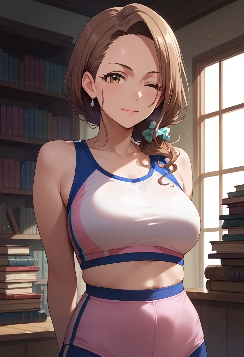 idolmaster,minase_iori,tankini top,board shorts  - 