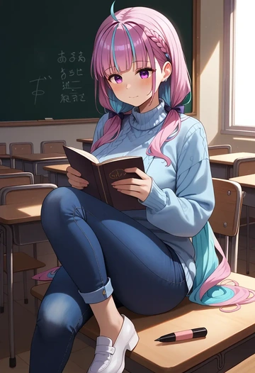 hololive,minato_aqua_(1st_costume),teacher  - AI generated anime art