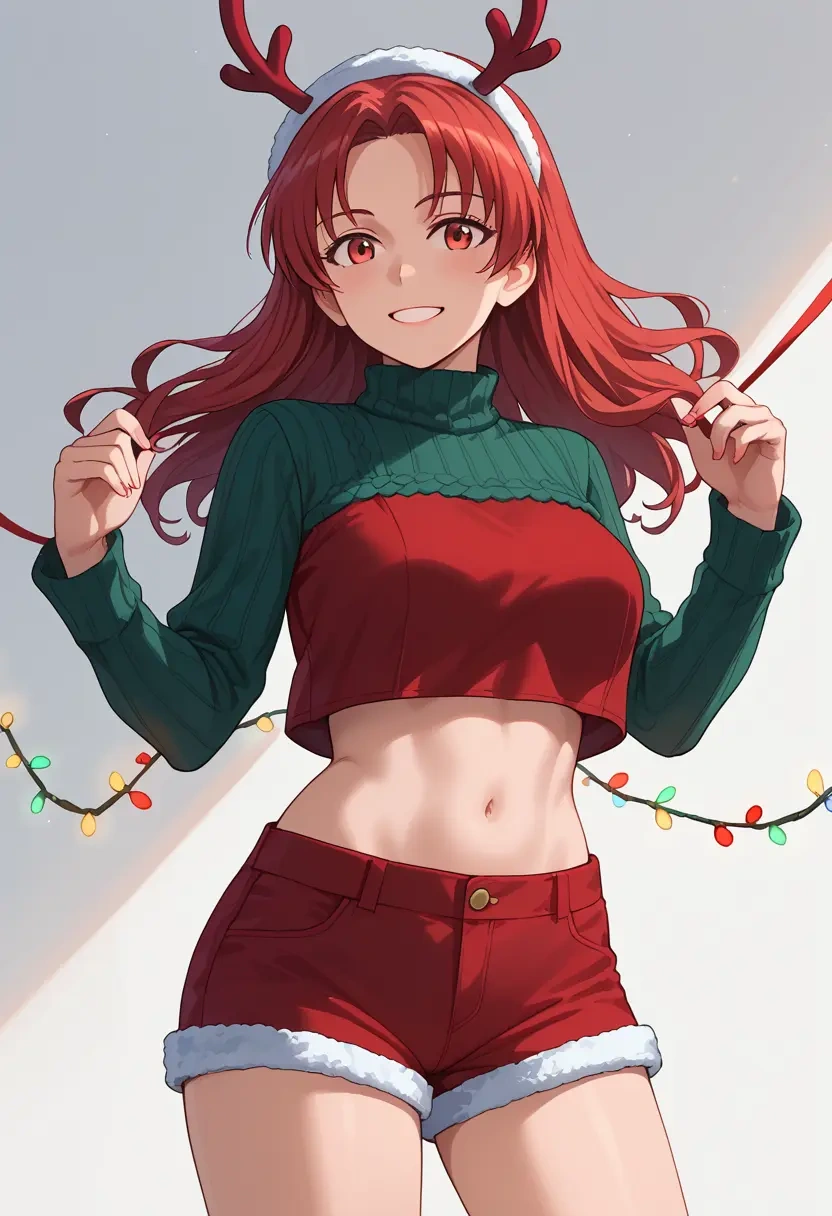 world_witches_series,minna-dietlinde_wilcke,Christmas,red velvet shorts  - 