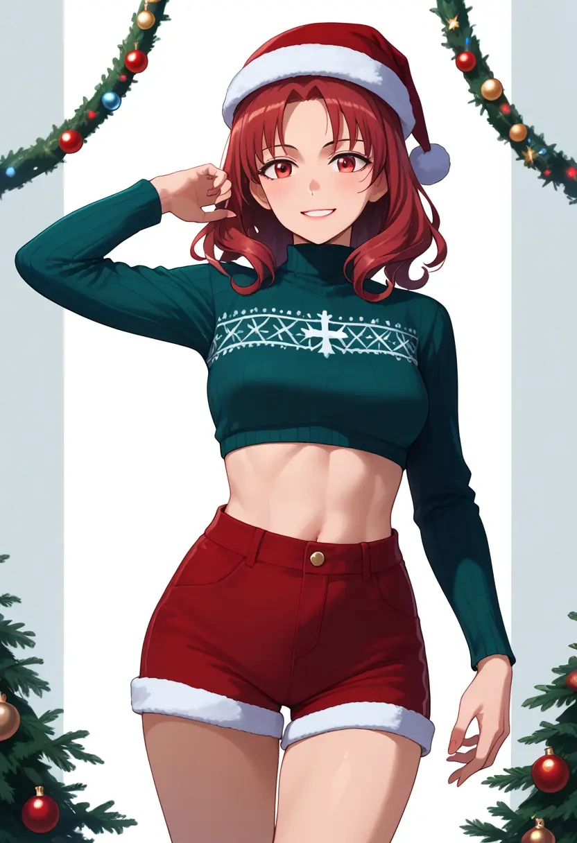 world_witches_series,minna-dietlinde_wilcke,Christmas,red velvet shorts  - 