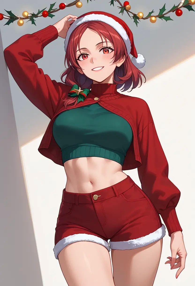 world_witches_series,minna-dietlinde_wilcke,Christmas,red velvet shorts  - 