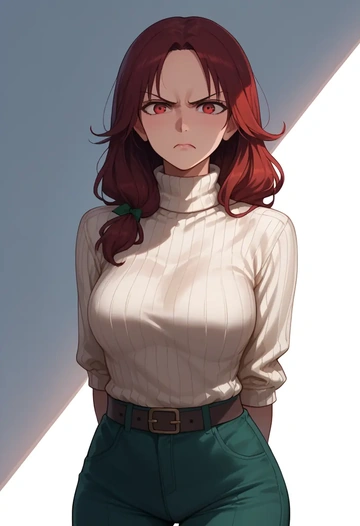 world_witches_series,minna-dietlinde_wilcke,sweater  - AI generated anime art