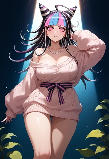 danganronpa_(series),mioda_ibuki,sweater  - AI generated anime art