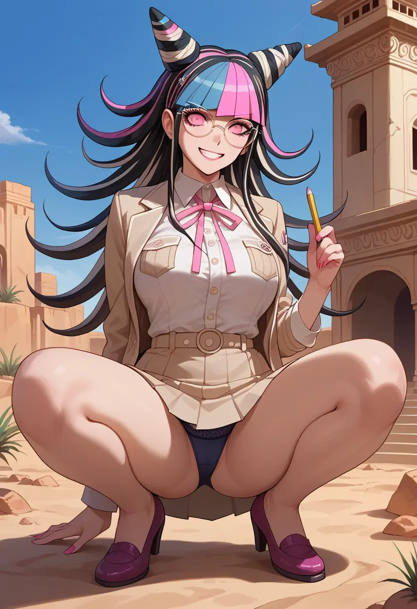 danganronpa_(series),mioda_ibuki,OL, glasses,  - 