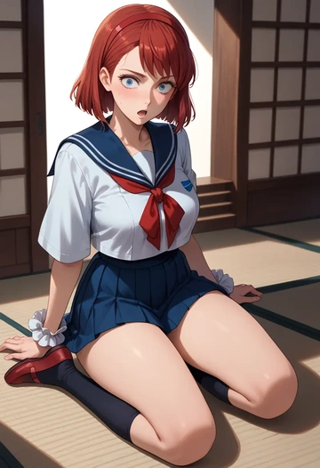 gundam,miorine_rembran,sailor, uniform  - AI generated anime art