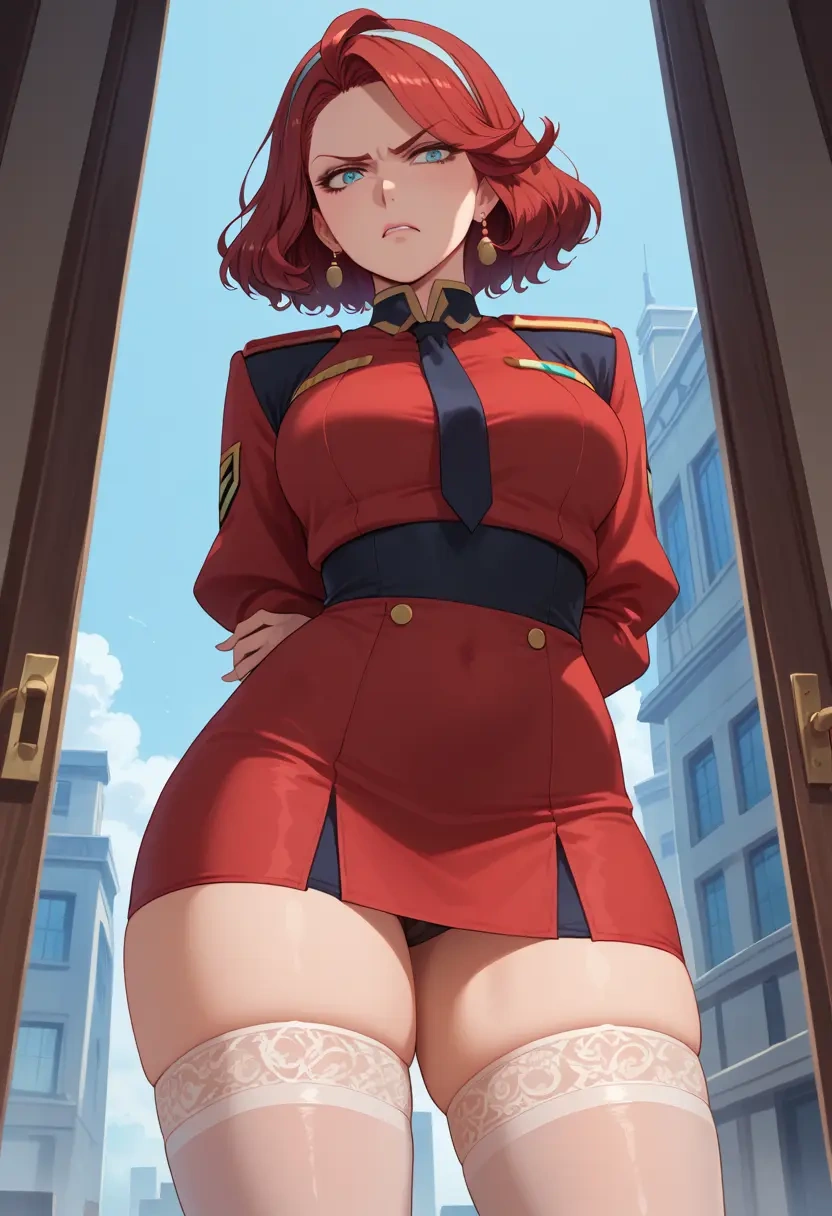 gundam,miorine_rembran,mini skirt, stockings  - 