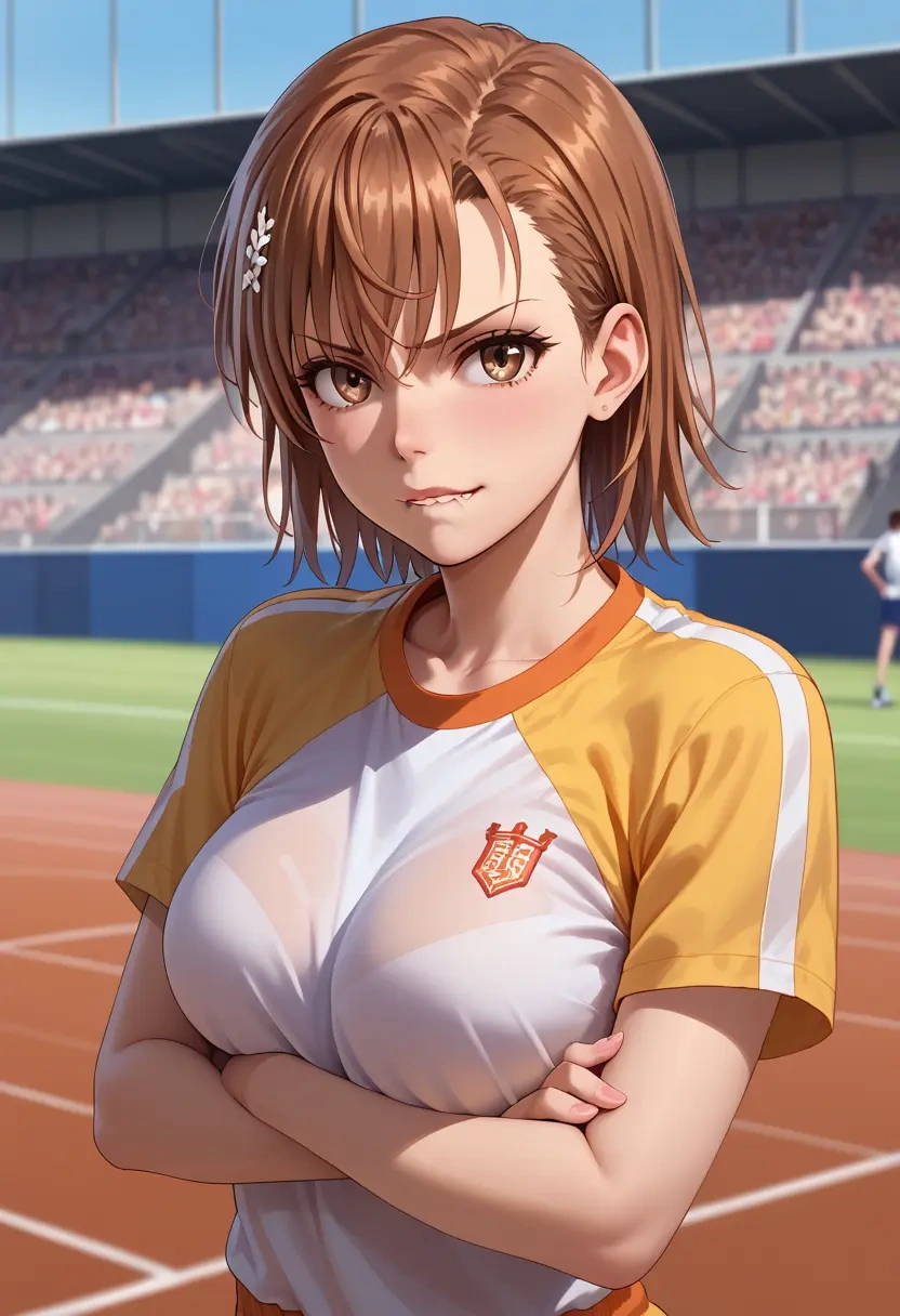 toaru_majutsu_no_index,misaka_mikoto,athletic  - 