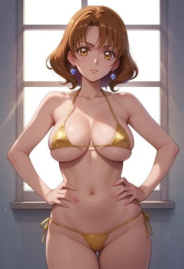 precure,misumi_nagisa,tiny bikini,sexy  - AI generated anime art