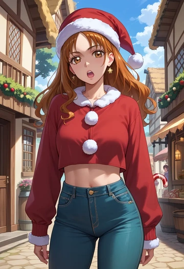 precure,misumi_nagisa,Christmas  - AI generated anime art