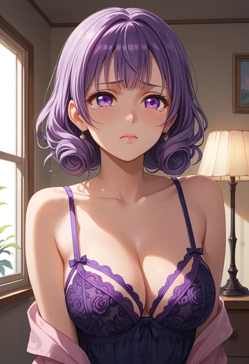 bang_dream,mitake_ran,lingerie  - AI generated anime art