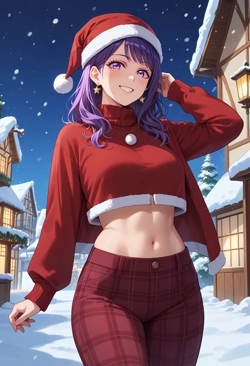 bang_dream,mitake_ran,Christmas,plaid trousers  - 