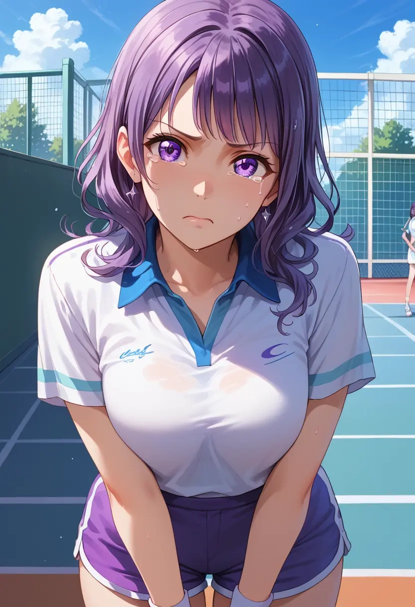 bang_dream,mitake_ran,tennis polo,skort  - 