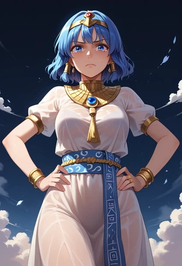 touhou,miyako_yoshika,Egyptian  - AI generated anime art