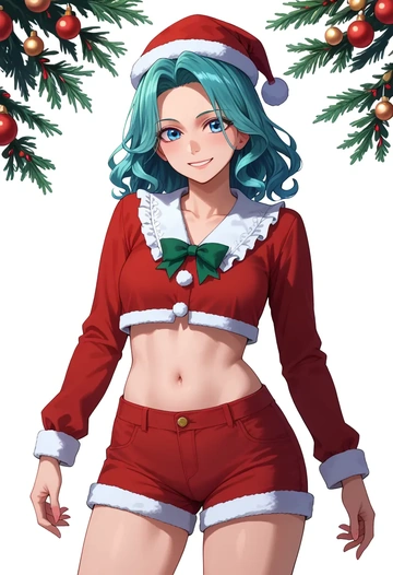 touhou,miyako_yoshika,Christmas,red velvet shorts  - AI generated anime art