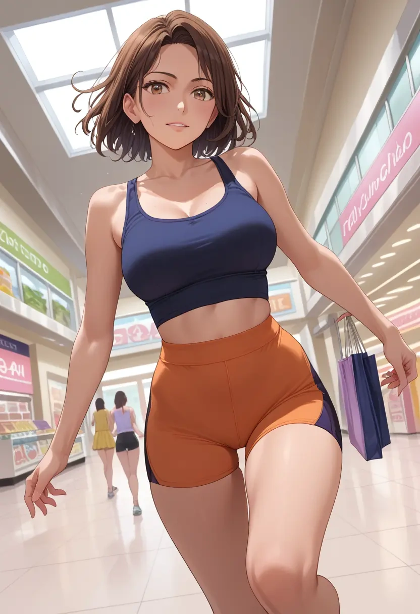 kimi_no_na_wa,miyamizu_mitsuha,yoga shorts  - 