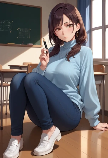 kimi_no_na_wa,miyamizu_mitsuha,teacher  - AI generated anime art