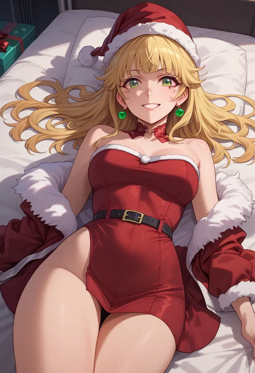 idolmaster,miyamoto_frederica,Christmas,red velvet dress  - 