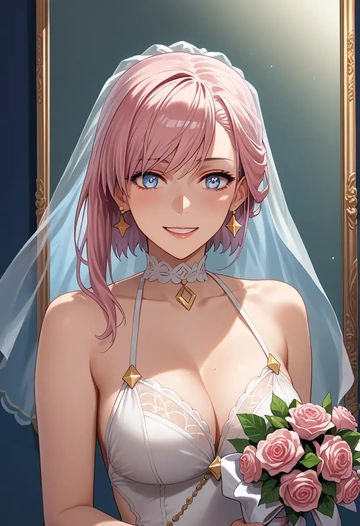 fate_(series),miyamoto_musashi_(swimsuit_berserker)_(fate),wedding  - AI generated anime art