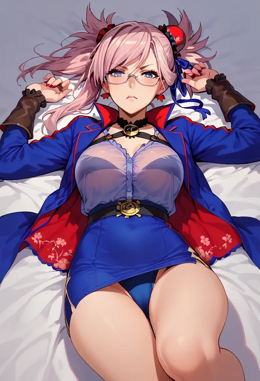 fate_(series),miyamoto_musashi_(swimsuit_berserker)_(fate),OL, glasses,  - 