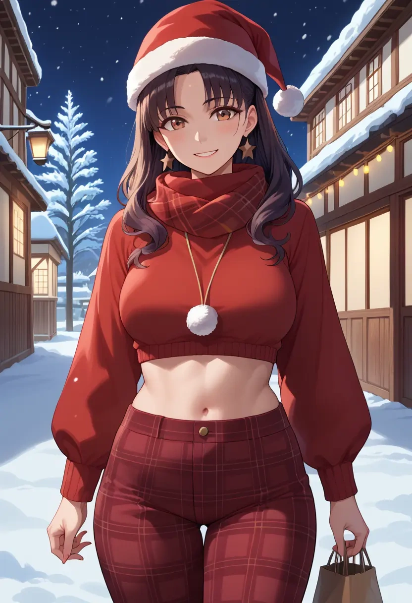 fate_(series),miyu_edelfelt,Christmas,plaid trousers  - 