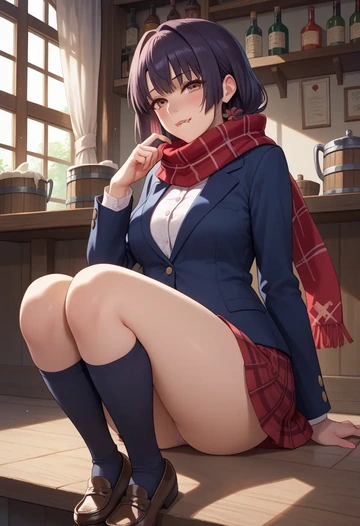 fate_(series),miyu_edelfelt,winter,student uniform,plaid skirt  - AI generated anime art