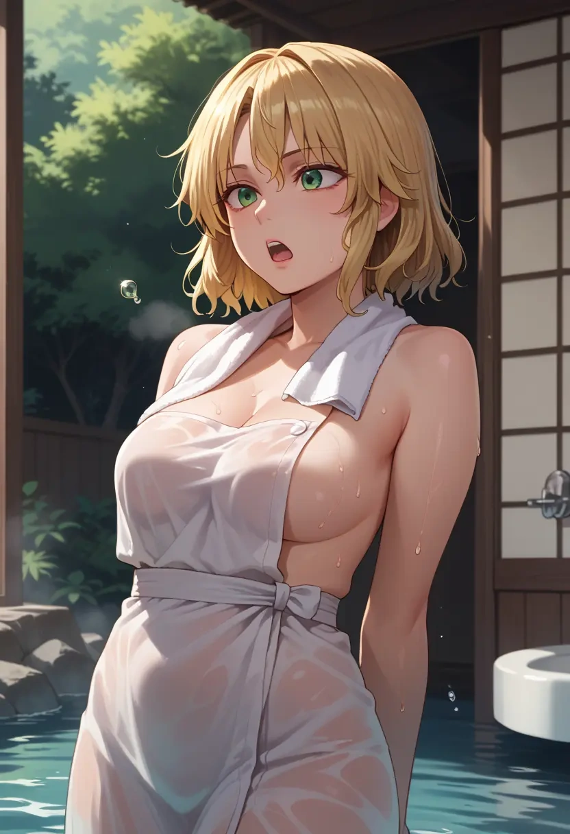 touhou,mizuhashi_parsee,towel,sexy  - 