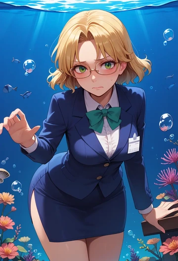 touhou,mizuhashi_parsee,OL, glasses,  - AI generated anime art