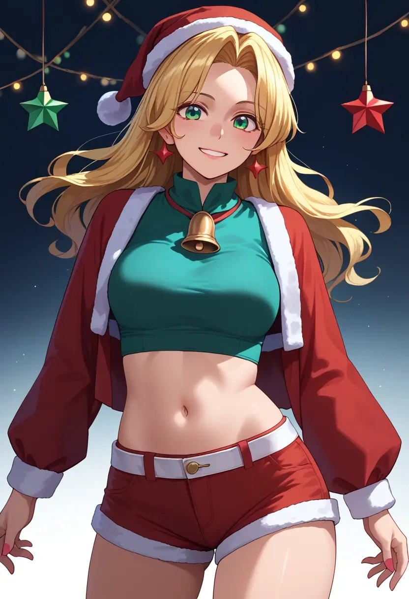 touhou,mizuhashi_parsee,Christmas,red velvet shorts  - 