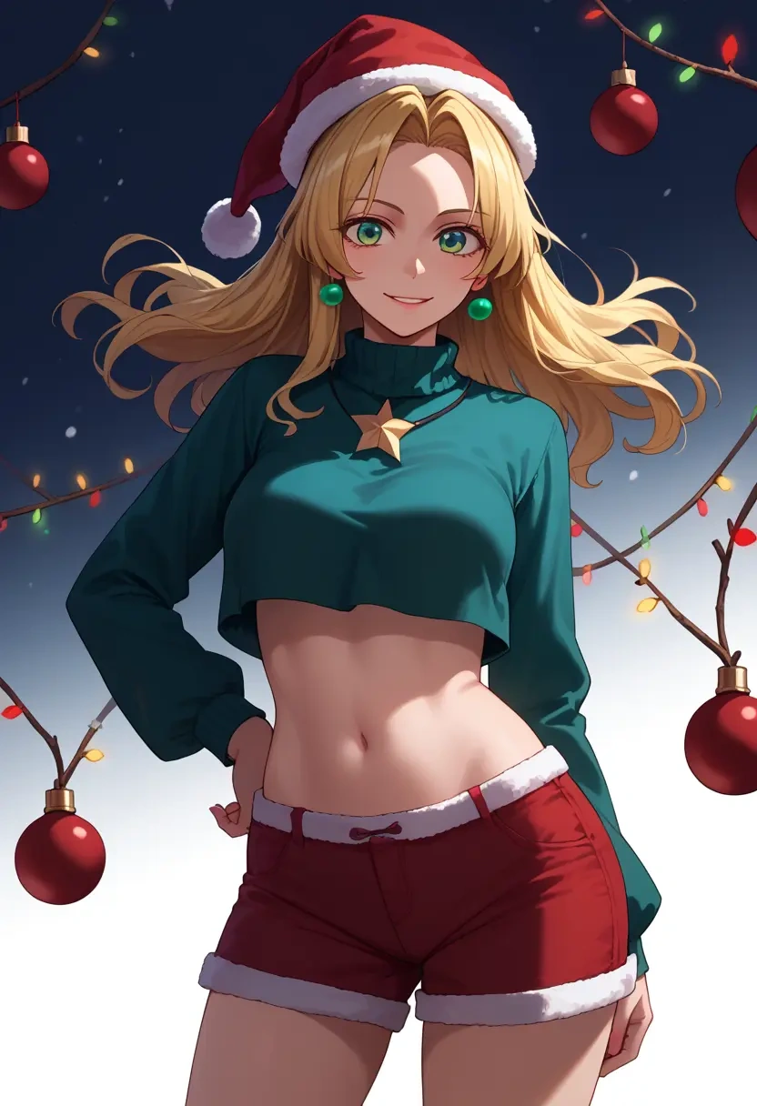 touhou,mizuhashi_parsee,Christmas,red velvet shorts  - 