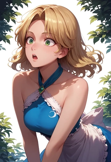 touhou,mizuhashi_parsee,halter top,track pants  - AI generated anime art