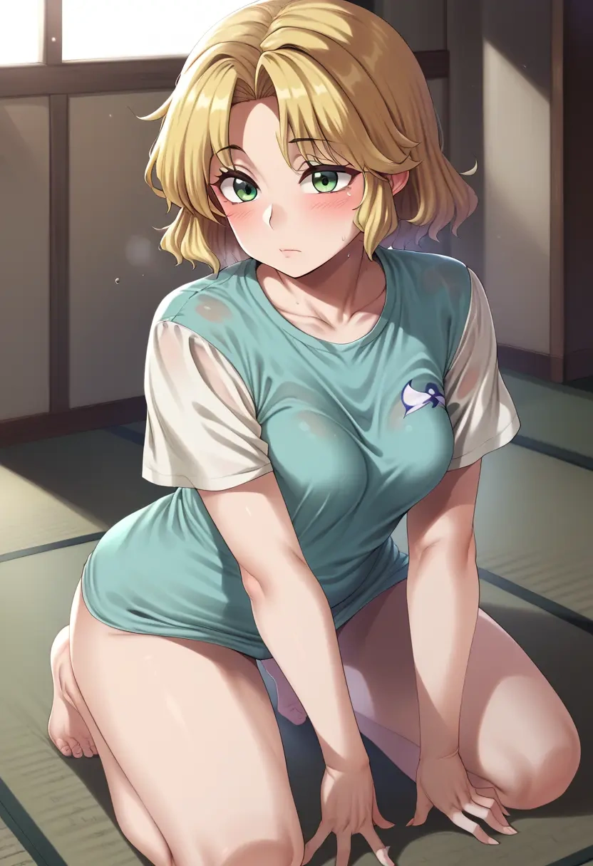 touhou,mizuhashi_parsee,running shirt,shorts,sneakers  - 