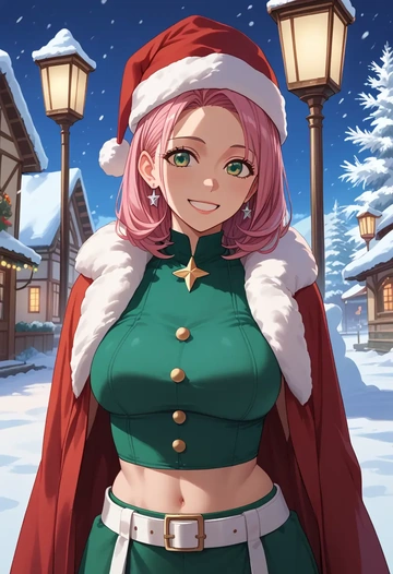 aria_(manga),mizunashi_akari,Christmas,dress  - AI generated anime art