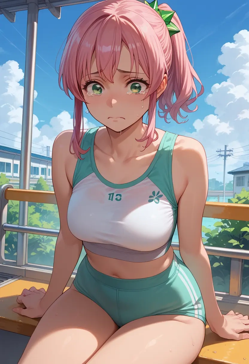 aria_(manga),mizunashi_akari,tankini top,board shorts  - 